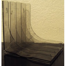 Schallplattenst​änder, Acryl, transparent, L-Form
